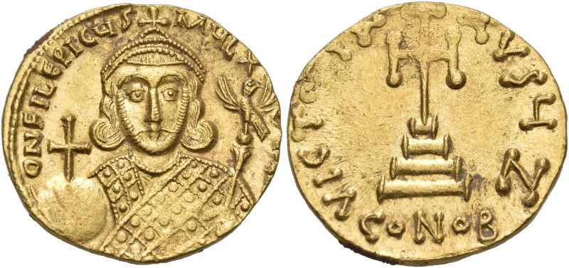 Philippicus (Bardanes), 711-713. Solidus (Gold, 18 mm, 4.40 g, 6 h), Constantino...