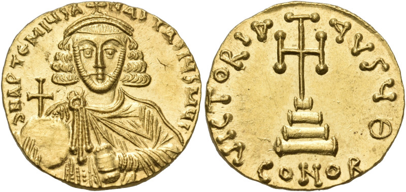 Anastasius II Artemius, 713-715. Solidus (Gold, 19 mm, 4.49 g, 6 h), Constantino...