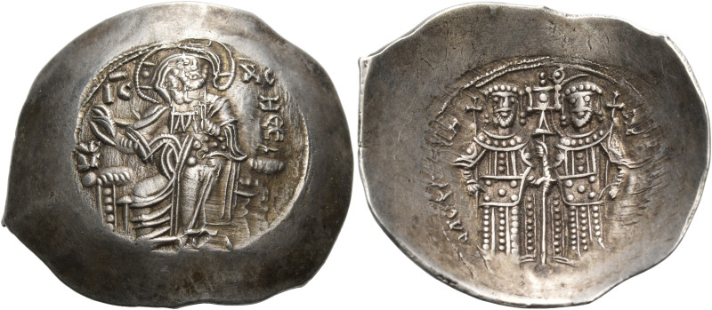 Alexius III Angelus-Comnenus, 1195-1203. Aspron Trachy (Electrum, 30 mm, 4.78 g,...