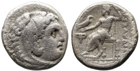 Greek
KINGS of MACEDON. Alexander III 'the Great' (336-323 BC). Magnesia.
AR Drachm (16.1mm 3.96g)
Obv: Head of Herakles right, wearing lion skin....