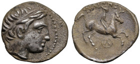 Greek
KINGS of MACEDON. Philip II (359-336 BC). Amphipolis
AR fifth Tetradrachm or Tetrobol (16.5mm 2.47g) .
Obv: Diademed head of Apollo right
Re...