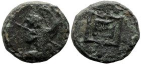 Greek
IONIA. Achaemenid Period. Uncertain Satrap (Circa 350-334 BC). Uncertain mint.
AE Bronze (12.1mm 1.43g)
Obv: Persian king in kneeling-running...