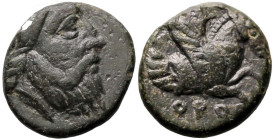 Greek
MYSIA. Adramytion. Orontes, Satrap of Mysia (circa 357-352 BC).
AE Bronze (10.9mm 1.3g)
Obv: Bearded head right, wearing satrapal headdress....