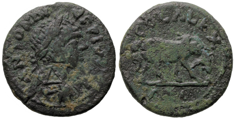 Roman Provincial
TROAS. Alexandreia. Elagabalus (218-222 AD)
AE Bronze (23.8mm...