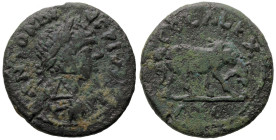 Roman Provincial
TROAS. Alexandreia. Elagabalus (218-222 AD)
AE Bronze (23.8mm 8.7g)
Obv: ANTONINVS PIVS AV, laureate, draped and cuirassed bust of...