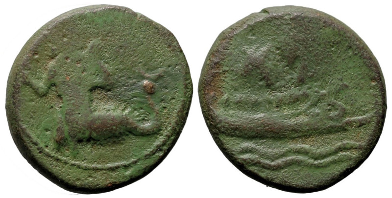 Greek
PHOENICIA. Arados. Uncertain king. (Circa 420-340 BC).
AE Third Shekel (...