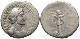Roman Provincial
CAPPADOCIA. Caesarea. Hadrian (117-138 AD).
AR Hemidrachm (14.8mm 1.47g)
Obv: AYTO KAIC TPAI AΔPIANOC CЄBACT. Laureate bust right,...