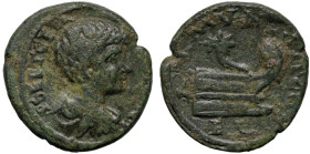Roman Provincial
THRACE. Coela. Geta (209-211 AD).
AE Bronze (18.2mm 3.67g)
Obv: P SEPT GETAL [?]. Laureate, draped and cuirassed bust right.
Rev:...