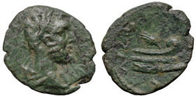Roman Provincial
THRACE. Coela. Macrinus (217-218 AD)
AE Bronze (19mm 3.36g)
Obv:Laureate, draped and cuirassed bust of Macrinus right
Rev: Prow r...