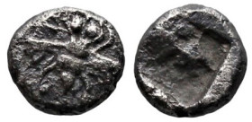Greek
IONIA. Ephesos. (Circa 550-500 BC). Persic standard
AR Hemitartemorion (4.3mm 0.11g)
Obv: Bee
Rev: Quadripartite incuse square.
Karwiese Se...