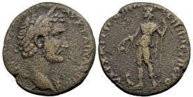 Roman Provincial
MYSIA. Germe. Antoninus Pius (138-161 AD)
AE Bronze (26.8mm 11.27g)
Obv: Laureate head of Antoninus Pius with traces of drapery ri...