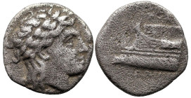 Greek
BITHYNIA. Kios. (Circa 350-300 BC).
AR Hemidrachm (13.6mm 2.31g)
Obv: Laureate head of Apollo right.
Rev: Prow of galley left,
SNG von Aulo...
