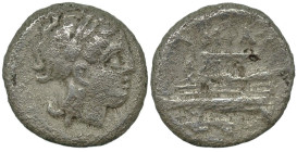 Greek
BITHYNIA. Kios. (Circa 350-300 BC).
AR Diobol (10.3mm 1.12g)
Obv: Laureate head of Apollo to right.
Rev. Prow of galley to left. uncertain s...