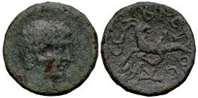 Roman Provincial
MYSIA. Kyzikos. Augustus (27 BC-14 AD)
AE Bronze (16.2mm 3.98g)
Obv: Bare head of Augustus to right.
Rev: CЄBACTOC Capricorn to l...