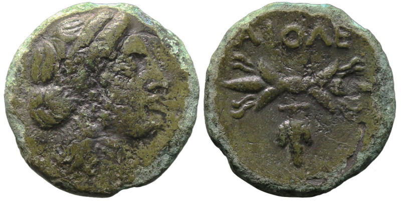 Greek
LESBOS. Methymna. (Circa 4th Century BC).
AE Bronze (15.8mm 2.78g)
Obv:...