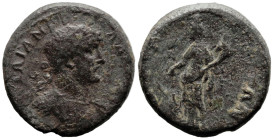 Roman Provincial
LYDIA. Nacrasa. Hadrian (117-138 AD)
AE Bronze (17.6mm 3.97g)
Obv: ΑΥΤΟ ΤΡΑΙΑΝΟϹ ΑΔΡΙΑΝΟϹ. Laureate and cuirassed bust of Hadrian ...