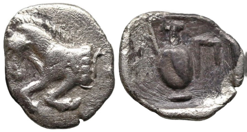 Greek
MYSIA. Prokonnesos. (circa 400-280 BC).
AR Obol (9.9mm 0.53g)
Obv: Fore...