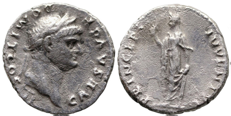 Roman Imperial
Domitian, as Caesar (69-81 AD). Rome
AR Denarius (18.1mm 2.96g)...