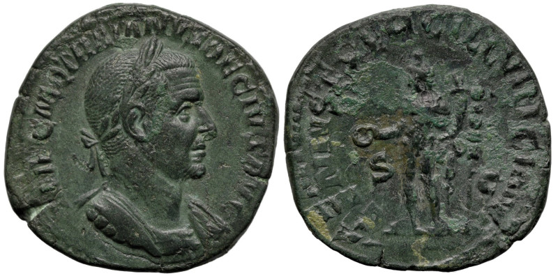 Roman Imperial
Trajan Decius (249-251 AD). Rome
AE Sestertius (31mm 16.42g)
O...