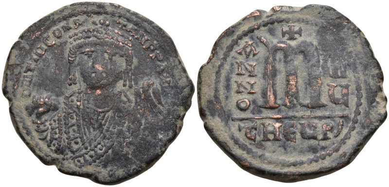 Byzantine
Tiberius II Constantine (578-582 AD). Theupolis (Antioch)
AE Follis ...