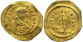 Byzantine
Phocas (602-610 AD). Constantinople
AV Tremissis (16.1mm 1.15g)
Obv: D N FOCAS PER AVG, pearl-diademed, draped and cuirassed bust right
...