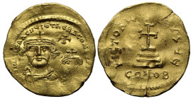 Byzantine
Heraclius, with Heraclius Constantine (610-641 AD). Constantinople
AV Solidus (21.3mm 4.42g).
Obv: dd NN hERACLIЧS ET hERA CONST PP AV. C...