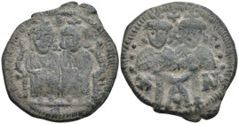 Byzantine
Leo IV the Khazar, with Constantine VI (775-780 AD). Constantinople
AE Follis (33mm 6.69g)
Obv: Crowned and draped figures of Leo IV and ...