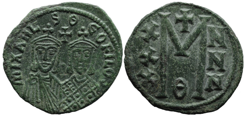 Byzantine
Michael II with Theophilus (820-829 AD). Constantinople
AE Follis (3...