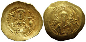 Byzantine
Michael VII Ducas (1071-1078 AD). Constantinople
AV Histamenon Nomisma (29mm 4.38g)
Obv: +MIX AHΛ RACIΛ O Δ Bust of Michael VII facing, w...