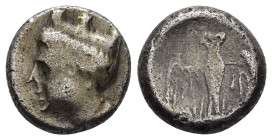 ANCIENT GREEK COIN.

Condition : Good very fine.

Weight : 4.2 gr
Diameter : 14 mm