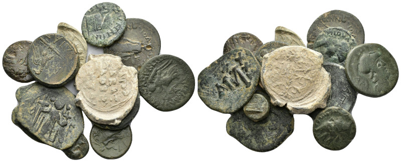 ANCIENT BRONZE COINS.SOLD AS SEEN.NO RETURN.