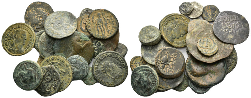 ANCIENT BRONZE COINS.SOLD AS SEEN.NO RETURN.