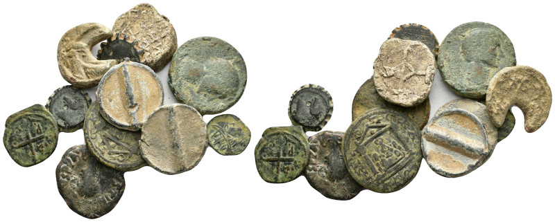 ANCIENT BRONZE COINS.SOLD AS SEEN.NO RETURN.