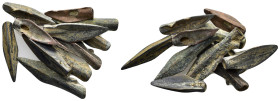 ANCIENT ROMAN BRONZE ARROW HEADS.(Circa 2th Century).Ae.

Condition : Good very fine.

Weight : gr
Diameter : mm