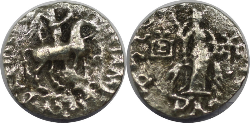 Griechische Münzen, INDO - SKYTHEN. Azes I/II, ca. 35-12 v. Chr. Drachmen. Vs.: ...