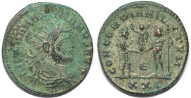 Römische Münzen, MÜNZEN DER RÖMISCHEN KAISERZEIT. Maximianus Herculius, 286-310 n.Chr. Antoninianus (4.07 g. 21.5 mm). Vs.: Kopf mit Strahlenkrone n. ...