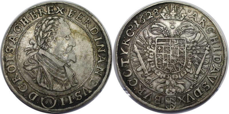 RDR – Habsburg – Österreich, RÖMISCH-DEUTSCHES REICH. Ferdinand II. Taler 1628. ...