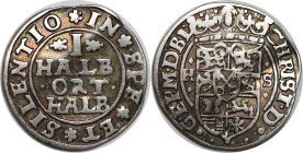 Altdeutsche Münzen und Medaillen, BRAUNSCHWEIG - LÜNEBURG - CELLE. 1/16 Taler (1/2 Halb Ort) 1624-1627 HS. Silber. 1.75 g. KM 70. Sehr schön
