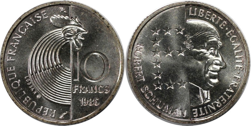 Europäische Münzen und Medaillen, Frankreich / France. Robert Schuman. 100 Franc...