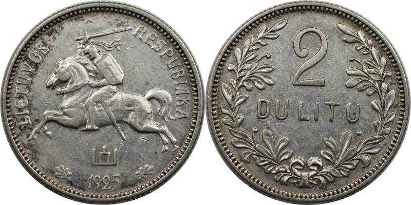 Europäische Münzen und Medaillen, Litauen / Lithuania. 2 Litu 1925. Silber. KM 7...