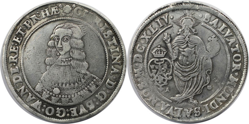 Europäische Münzen und Medaillen, Schweden / Sweden. Christina (1632-1654). Riks...