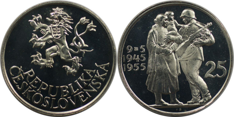 Europäische Münzen und Medaillen, Tschechoslowakei / Czechoslovakia. 10 Jahre Be...