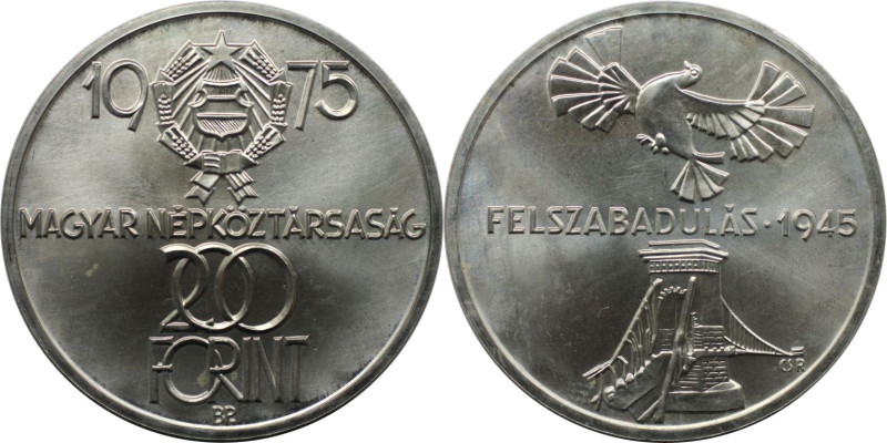 Europäische Münzen und Medaillen, Ungarn / Hungary. 30. Jahrestag der Befreiung....