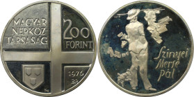 Europäische Münzen und Medaillen, Ungarn / Hungary. Ungarische Maler - Pal Szinyei Merse. 200 Forint 1976, Silber. 0.58 OZ. KM 608. Polierte Platte