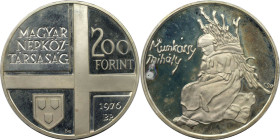 Europäische Münzen und Medaillen, Ungarn / Hungary. Ungarische Maler - Mihaly Munkacsy. 200 Forint 1976, Silber. 0.58 OZ. KM 607. Polierte Platte