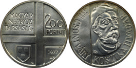 Europäische Münzen und Medaillen, Ungarn / Hungary. Malerserie: Tivadar Csontvary Kosztka. 200 Forint 1977, Silber. 0.58 OZ. KM 611. Stempelglanz
