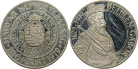 Europäische Münzen und Medaillen, Ungarn / Hungary. 350. Todestag von Gabor Bethlen. 200 Forint 1979. 22,0 g. 0.640 Silber. 0.45 OZ. KM 616. Polierte ...
