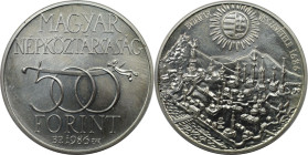 Europäische Münzen und Medaillen, Ungarn / Hungary. 300. Jahrestag der Befreiung von Buda. 500 Forint 1986, Silber. 0.81 OZ. KM 658. Stempelglanz