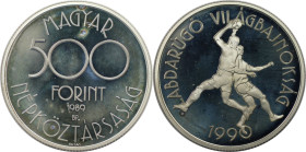 Europäische Münzen und Medaillen, Ungarn / Hungary. 500 Forint 1989. Silber. 0.81 OZ. Polierte Platte