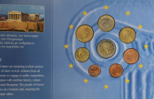 Europäische Münzen und Medaillen, Lots und Samllungen. Griechenland / Greece. Olympia 2004 mit 2 Euro. Set 2004. Set im Blister